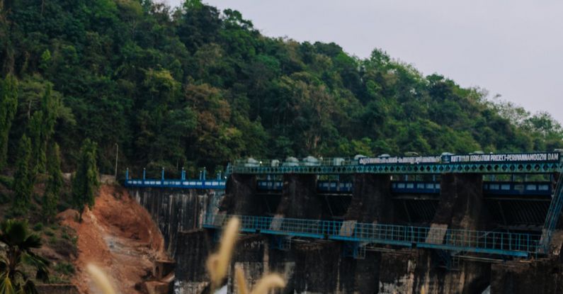 Renewable Energies - Hydroelectric dam in Kerala India